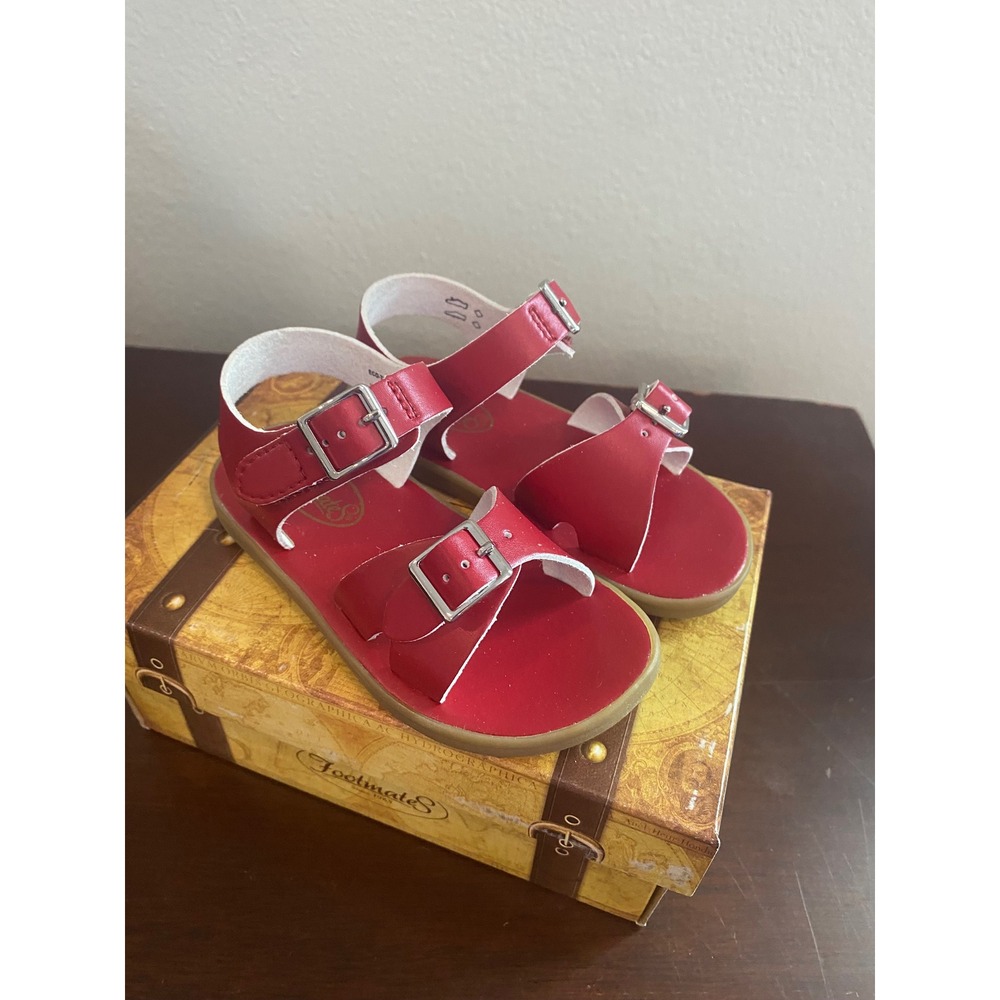 Footmates Eco-Tide Apple Red Micro Waterproof Sandals ES010-621 Size 7 M
